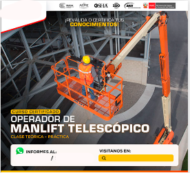 CURSO PARA OPERADOR DE MANLIFT TELESCÓPICO