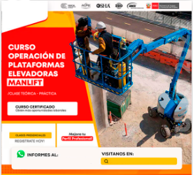 CURSO PARA OPERADOR DE MANLIFT ARTICULADO