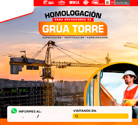 CURSO PARA OPERADOR DE GRÚA TORRE