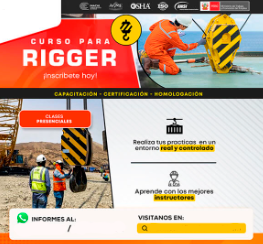 CURSO PARA RIGGER O AUXILIAR DEL OPERADOR DE GRÚA